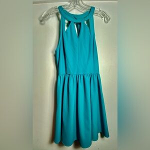 Kendall and Kylie Medium Teal Cut Out Mini Dress